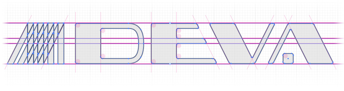 DEVA Logo Konstruktion